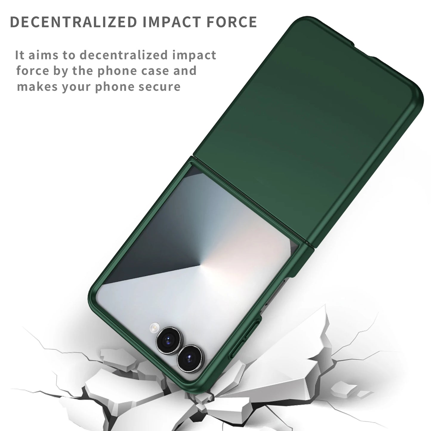 Protective Funda Case for Samsung Galaxy Z Flip7 FE Flip6 Flip 6 7 5G Flip5 Flip4 Flip3 Flip 4 3 5 Anti-Fingerprint Accessories