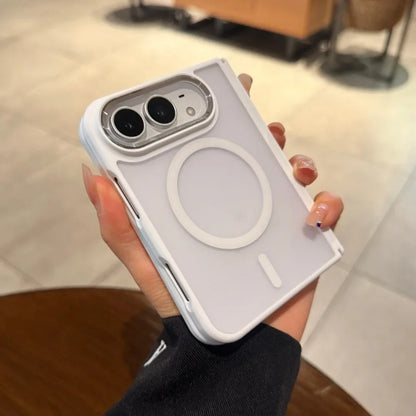 Matte Translucent Slim for Magsafe Magnetic Fold Case for iPhone Duo Skin Feel Hinge Protect Anti Fingerprint Hard Frosted Cover