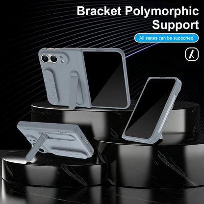 For iPhone Duo Fold 5G Wristband Holder Hinge Phone Case with Screen Protector Film - Protect Cover for Apple iPhone Ultra