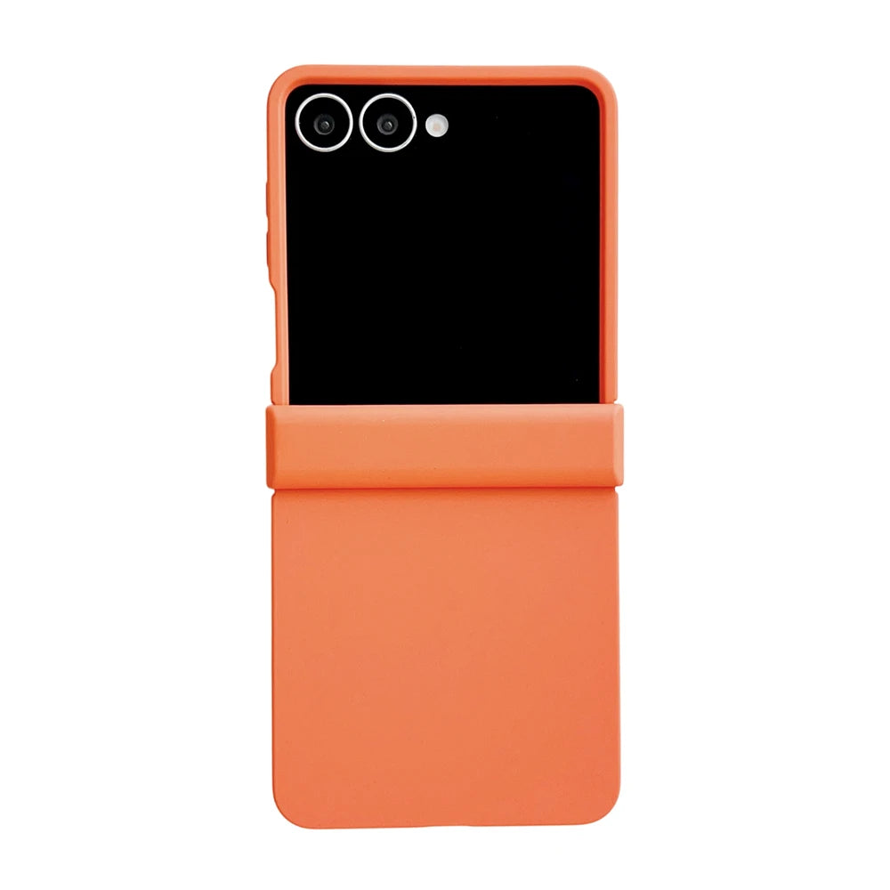 Original Liquid Silicone Hinge Stand Case Samsung Galaxy Z Flip 7 6 5 4 3 Matte Skin Shockproof Candy Ultra Thin PC Soft Cover