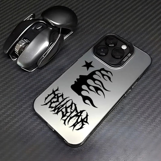 Fashion Graffiti Handyhülle für iPhone 17 17e 16e 16 15 14 13 12 11 Pro Max Air Plus H-H-HellstarS-Anti-Fall Matte Rückseitenabdeckung