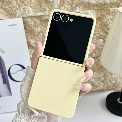 For Samsung Galaxy Z Flip 7 5 6 4 3 Case Matte Slim Case Liquid Silicone Luxury Ultra Thin Shockproof Soft Cover For Samsung 7