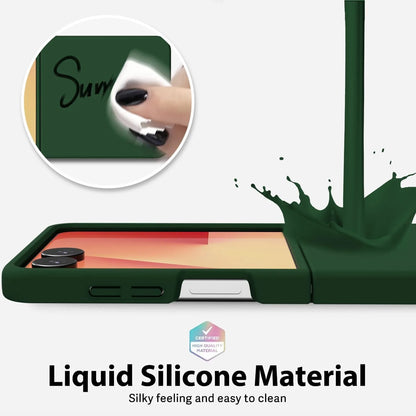 Liquid Silicone Case for Samsung Z Flip 7 Slim Ultra Thin Skin Feel Men Women Cover for Samsung Galaxy Z Flip 7 FE 6 5 4 3 2 1