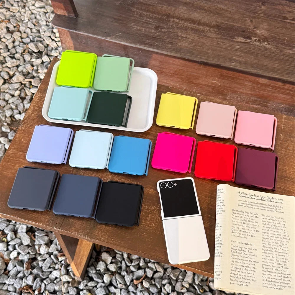 Liquid Silicone Matte Soft Phone Case for Samsung Galaxy Z Flip 7 Flip6 Flip5 Flip7 FE Protective Shockproof Cover for Z Flip 7