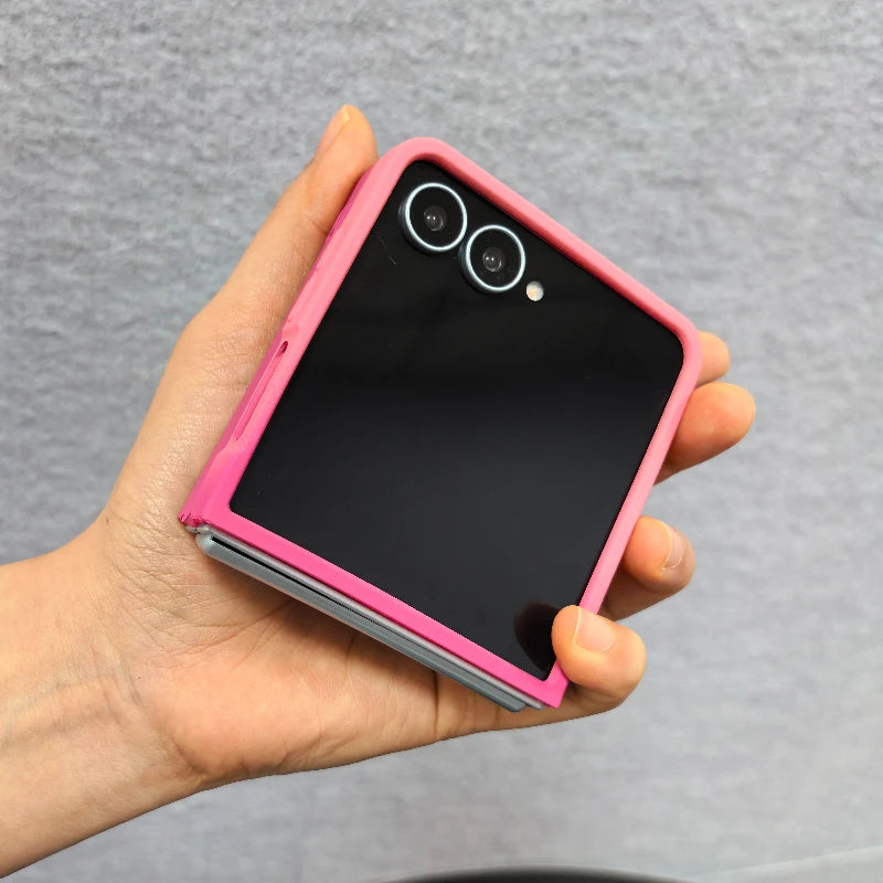 Gradient Color Liquid Silicone Case For Samsung Galaxy Z Flip 7 6 5 4 3 5G Flip7FE Flip6 2-piece Set Magnetic Soft Back Cover