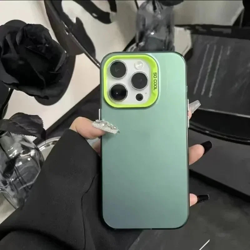 Funda Laser Metallic Aurora Color Matte Case For Xiaomi Redmi Note 14 13 12 11 10 Pro Plus 5G 4G 9S Hard Shockproof Bumper Cover