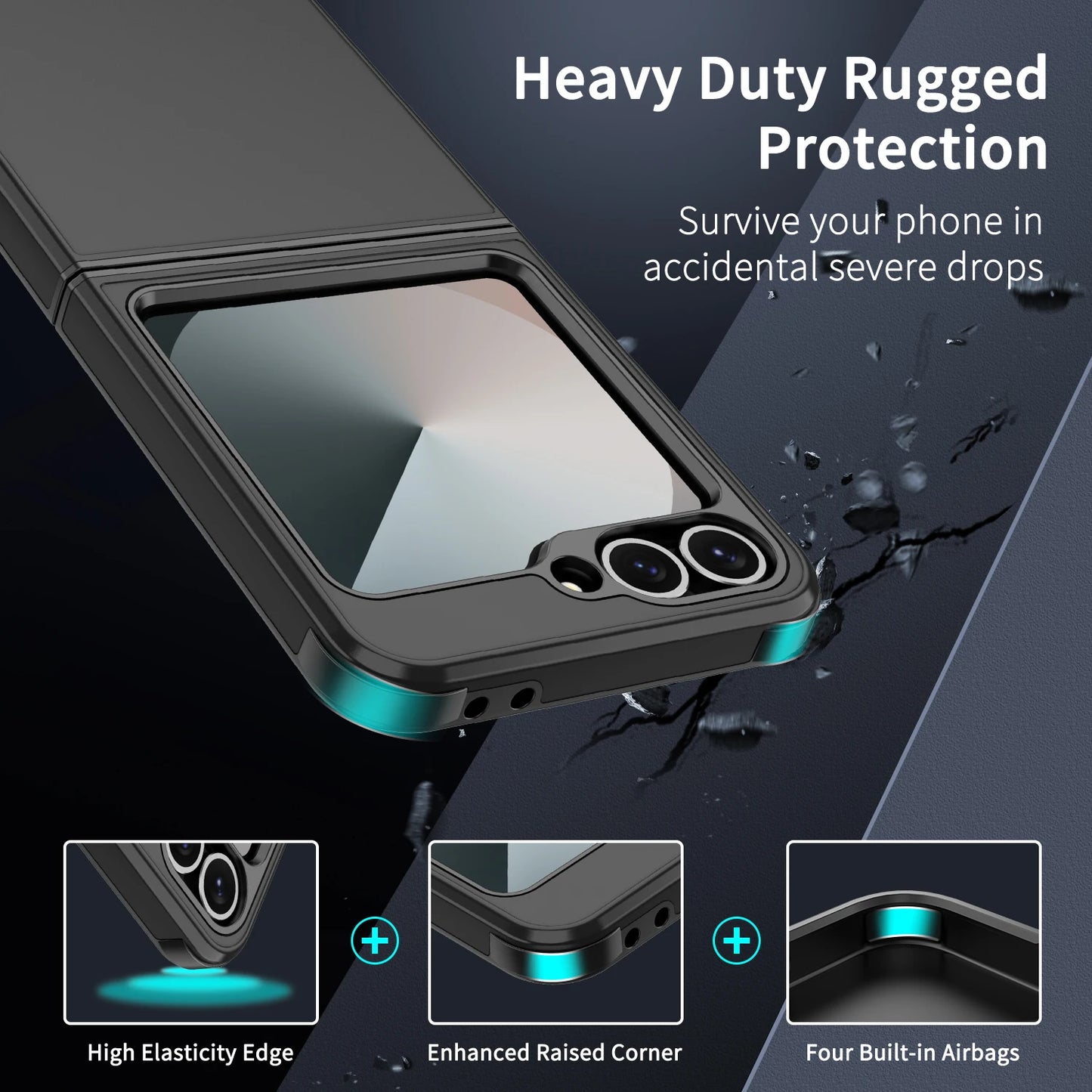 Luxury Original Official Slim Matte Protection Phone Case Samsung Galaxy Z Flip 7 6 5 4  For Wireless Charging Shockproof Cover