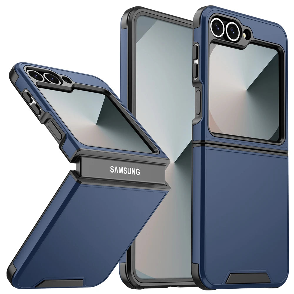 Luxury Original Official Slim Matte Protection Phone Case Samsung Galaxy Z Flip 7 6 5 4  For Wireless Charging Shockproof Cover