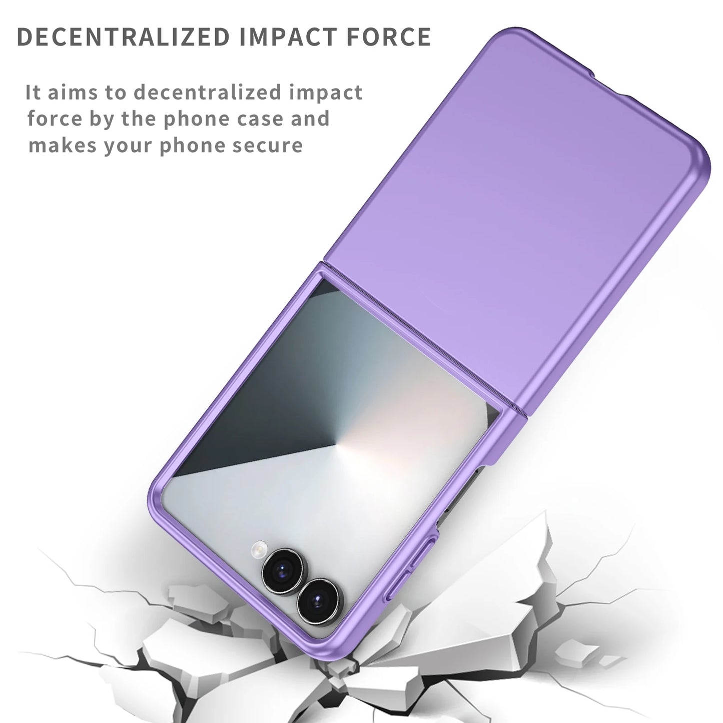 Protective Funda Case for Samsung Galaxy Z Flip7 FE Flip6 Flip 6 7 5G Flip5 Flip4 Flip3 Flip 4 3 5 Anti-Fingerprint Accessories
