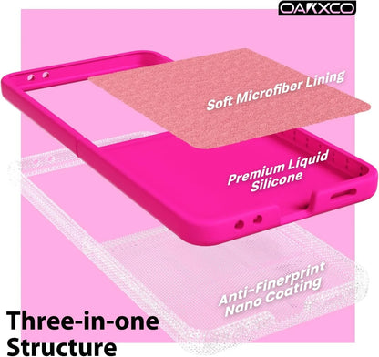 Liquid Silicone Case for Samsung Z Flip 7 Slim Ultra Thin Skin Feel Men Women Cover for Samsung Galaxy Z Flip 7 FE 6 5 4 3 2 1