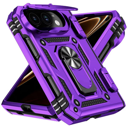 Case Phone Case for IPhone Duo 18 Fold Car Mounted Magnetic Ring Bracket Lens Protection Slide Camera Folding Protective Cover