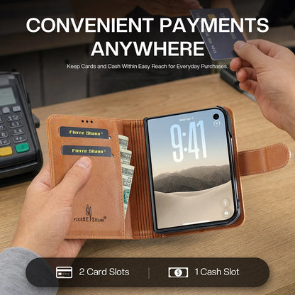 Detachable Magnetic Wallet Leather Flip Case For iPhone Duo Removeable Book Cover