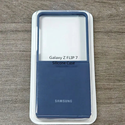 For Samsung Galaxy Z Flip 7 6 5 Flip5 Flip6 Flip7 5G case Silky Soft-Touch Liquid Silicone Case Shockproof Back Protective Cover