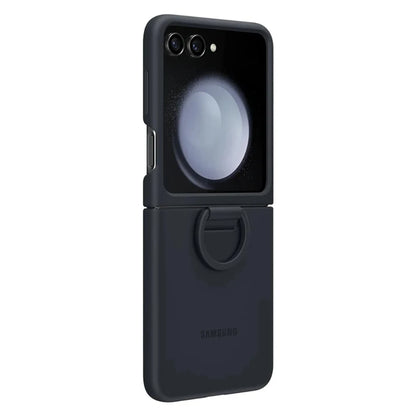 Original Liquid Silicone Ring Case for Samsung Galaxy Z Flip5, Genuine Anti-Drop  Anti-Slip Protective Cover for Foldable Phone