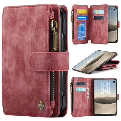 iPhone Duo Phone Case, Built-in Card Holder Wallet Phone Leather Stand Case for iPhone Duo Wristlet Strap