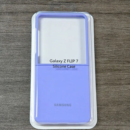 For Samsung Galaxy Z Flip 7 6 5 Flip5 Flip6 Flip7 5G case Silky Soft-Touch Liquid Silicone Case Shockproof Back Protective Cover