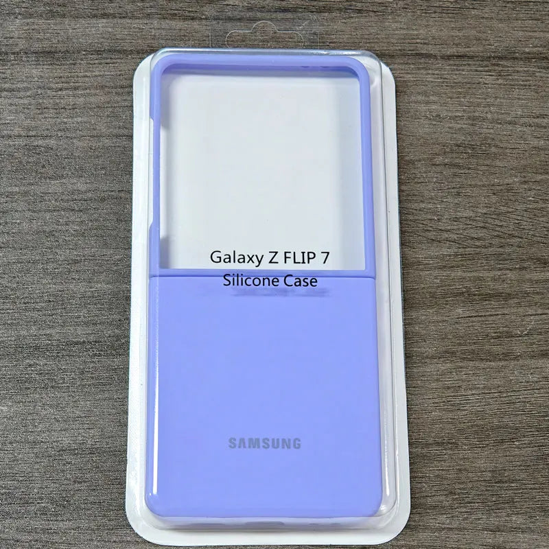For Samsung Galaxy Z Flip 7 6 5 Flip5 Flip6 Flip7 5G case Silky Soft-Touch Liquid Silicone Case Shockproof Back Protective Cover