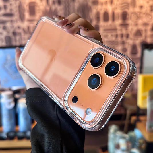 Neue transparente Acryl-Schutzhülle für iPhone 17 Pro Max 17 Air 16 15 14 13 12 11 Plus weiche stoßfeste Bumper-Abdeckung
