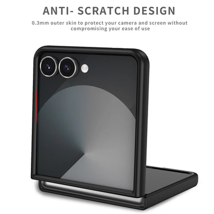 Protective Funda Case for Samsung Galaxy Z Flip7 FE Flip6 Flip 6 7 5G Flip5 Flip4 Flip3 Flip 4 3 5 Anti-Fingerprint Accessories