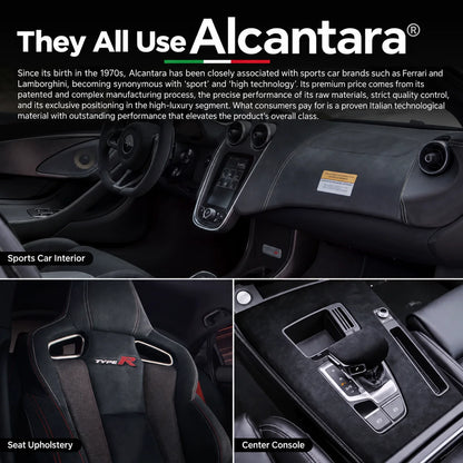 For iPhone Duo 100% Real ALCANTARA Magnetic Case With MagSafe Supercar Same Suede Luxury Leather Cover For iPhone Duo