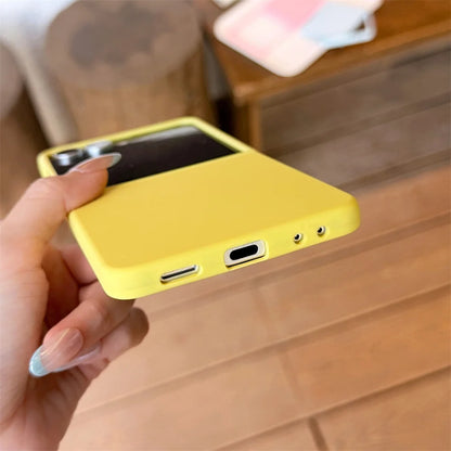 Liquid Silicone Matte Soft Phone Case for Samsung Galaxy Z Flip 7 Flip6 Flip5 Flip7 FE Protective Shockproof Cover for Z Flip 7