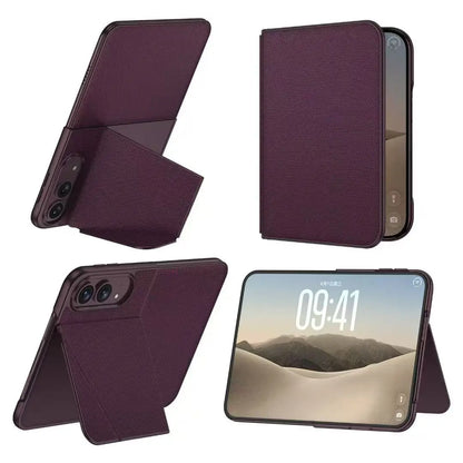 technology cloth pattern magic telescopic protective cover for iPhone Duo, all-inclusive woven leather cover for Magsafe ecology