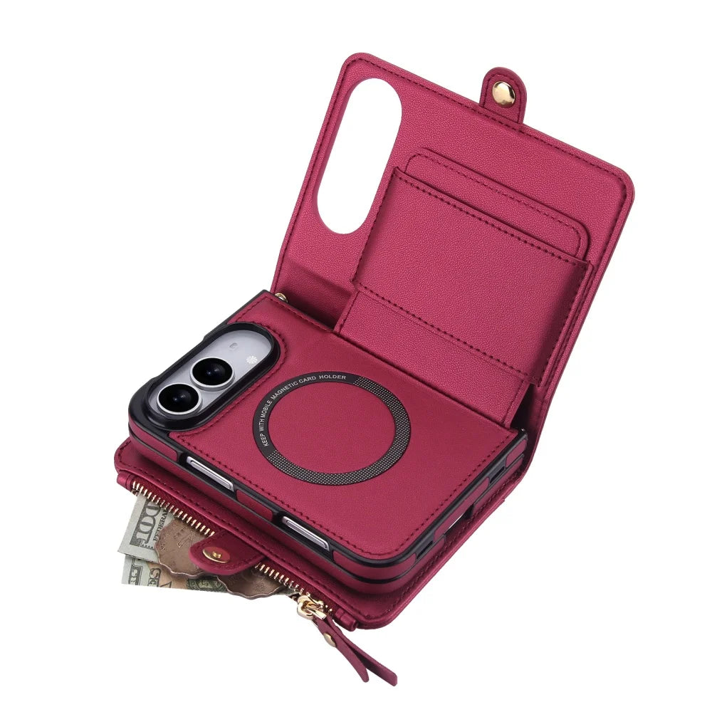 Luxury with Zipper Card RFID Blocking Flip Folio Book Phone Case Capa For iPhone Duo Wallet Candy Color Shockproof Back Funda