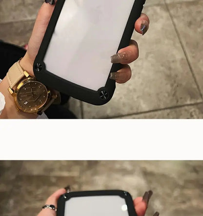 Luxury Rugged Heavy Duty Shockproof Case For iPhone 16 15 14 13 12 11 Pro Max 16Plus Silicone Bumper Transparent Hard Back Cover