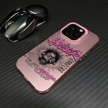 Fashion Graffiti Phone Case For iPhone 17 17e 16e 16 15 14 13 12 11 Pro Max Air Plus H-H-HellstarS-Anti Fall Matte Back Cover