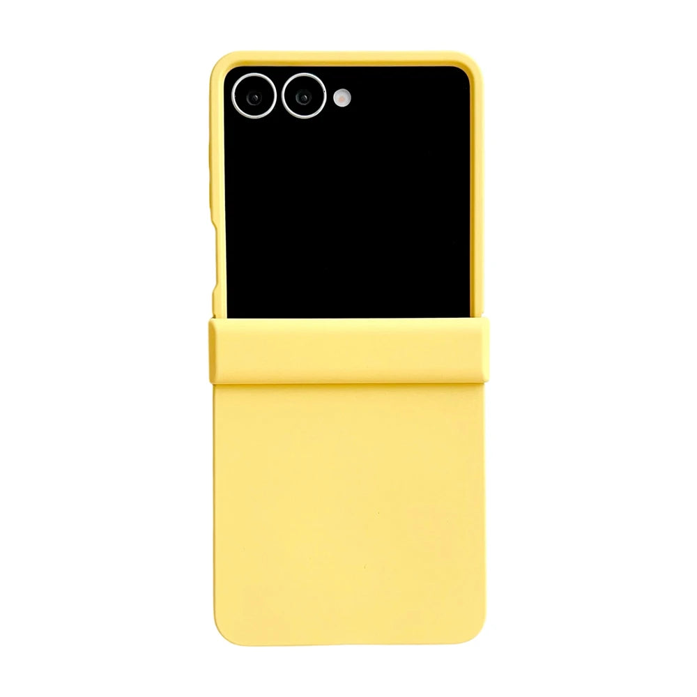 Original Liquid Silicone Hinge Stand Case Samsung Galaxy Z Flip 7 6 5 4 3 Matte Skin Shockproof Candy Ultra Thin PC Soft Cover