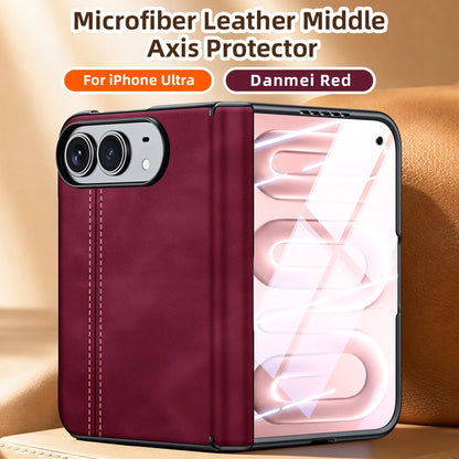 Luxury Vintage Sheepskin Texture Phone Case For iPhone Duo 18 Fold 18 Ultra Matte Skin Feeling Shockproof Cover