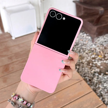 Liquid Silicone Matte Soft Phone Case for Samsung Galaxy Z Flip 7 Flip6 Flip5 Flip7 FE Protective Shockproof Cover for Z Flip 7