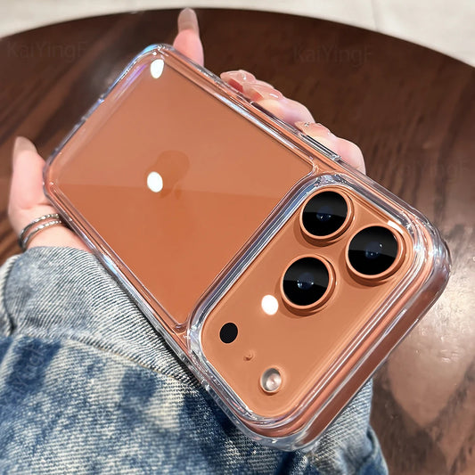 Luxuriöse, transparente, stoßfeste Hülle für iPhone 17 16 15 14 13 12 11 Pro Max Air Plus durchsichtige Bumper-Acrylhüllen-Abdeckung