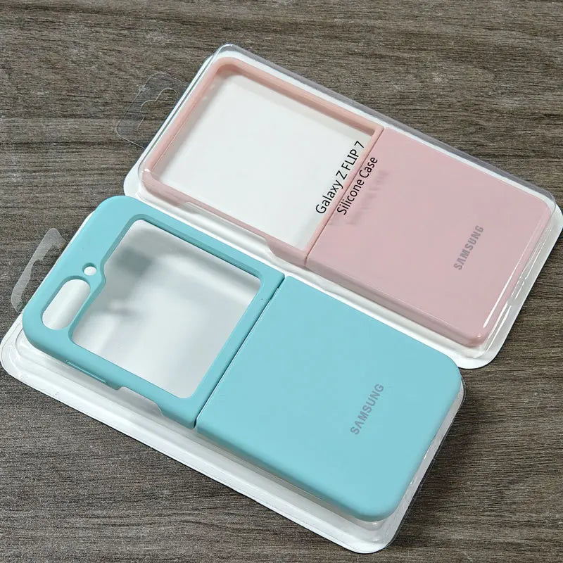 For Samsung Galaxy Z Flip 7 6 5 Flip5 Flip6 Flip7 5G case Silky Soft-Touch Liquid Silicone Case Shockproof Back Protective Cover