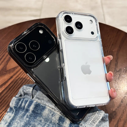 Luxury Transparent Shockproof Case For iPhone 17 16 15 14 13 12 11 Pro Max Air Plus Clear Bumper Acrylic Cases Cover