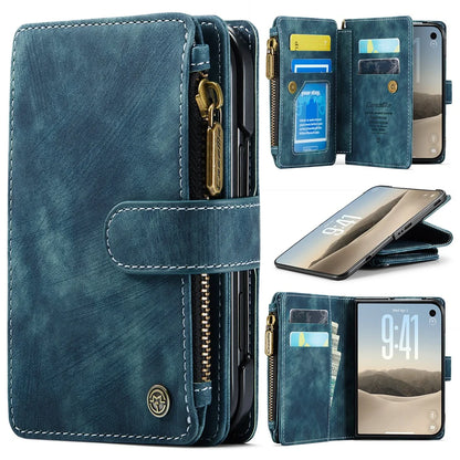 iPhone Duo Phone Case, Built-in Card Holder Wallet Phone Leather Stand Case for iPhone Duo Wristlet Strap