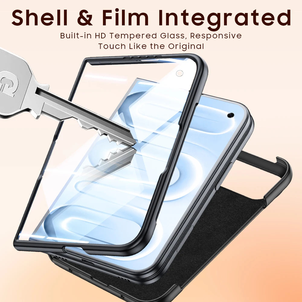 Luxury Vintage Sheepskin Texture Phone Case For iPhone Duo 18 Fold 18 Ultra Matte Skin Feeling Shockproof Cover