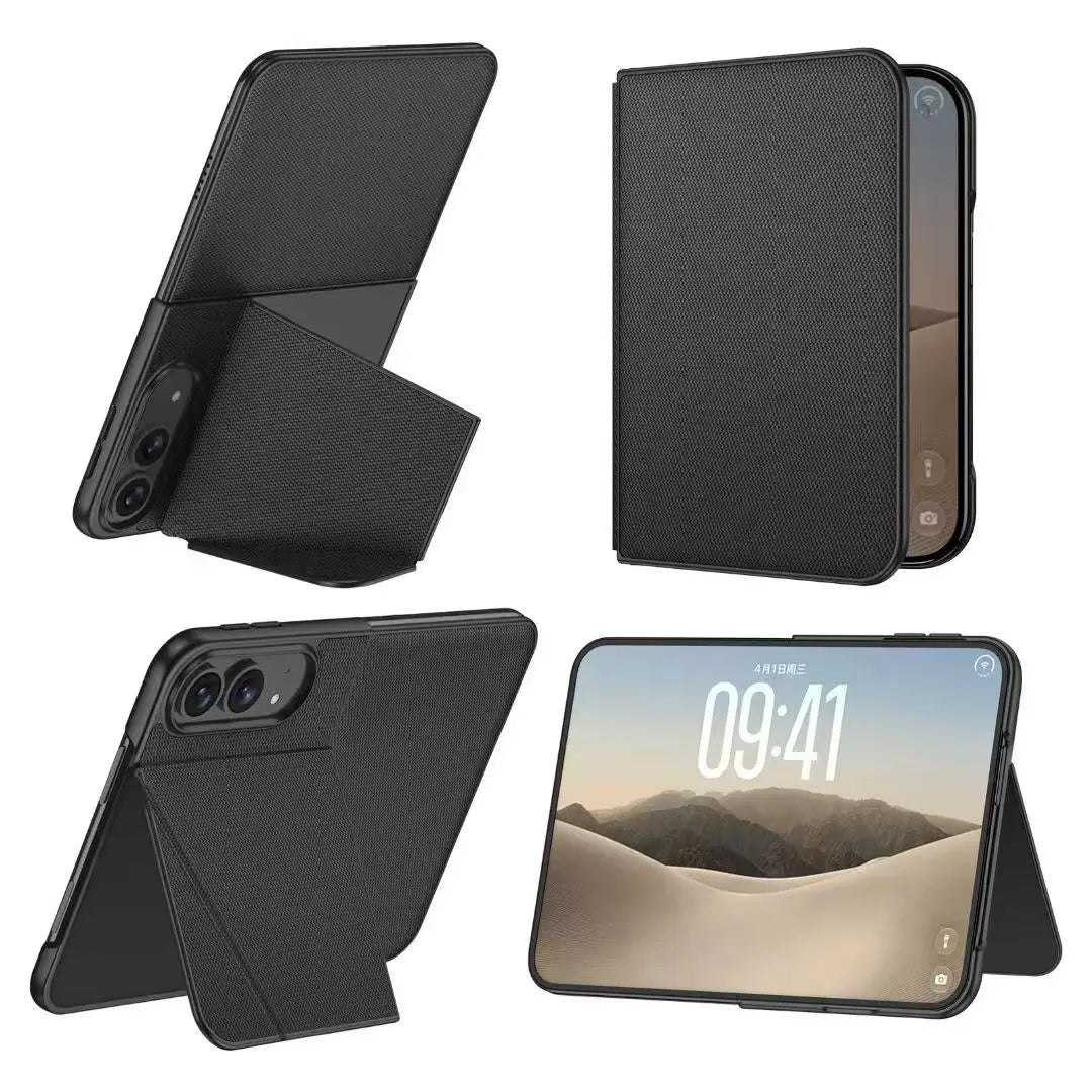 technology cloth pattern magic telescopic protective cover for iPhone Duo, all-inclusive woven leather cover for Magsafe ecology