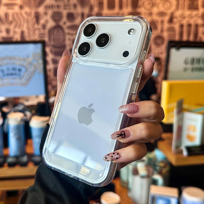 New Transparent Acrylic Clear Phone Case For iPhone 17 Pro Max 17 Air 16 15 14 13 12 11  Plus Soft Shockproof Bumper Cover