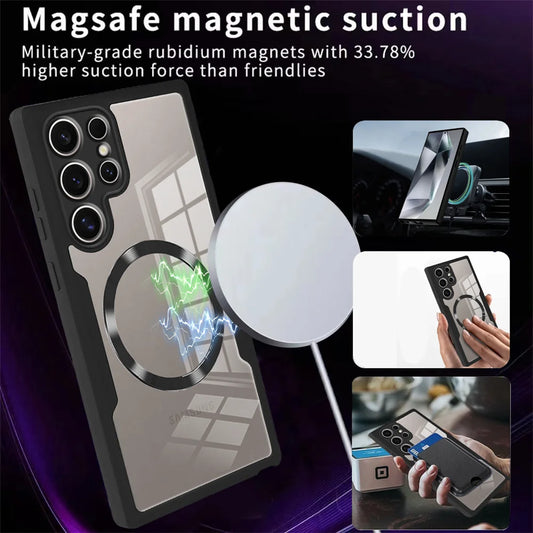 360 Full Body Magnetic Shockproof Soft Phone Case Samsung