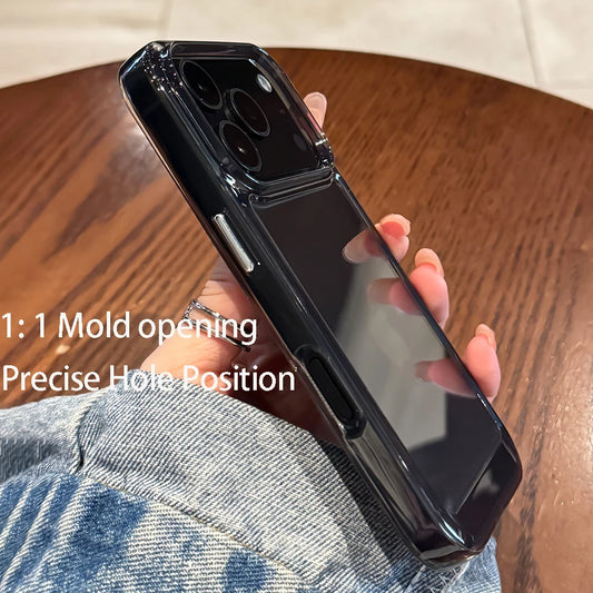 Luxuriöse, transparente, stoßfeste Hülle für iPhone 17 16 15 14 13 12 11 Pro Max Air Plus durchsichtige Bumper-Acrylhüllen-Abdeckung