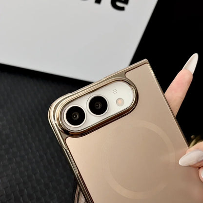 For iPhone 18Fold Case Plating for Magsafe Frosted Case For iPhone Duo Fold AG Fine Matte Texture Shockproof Back Cover 18Fold
