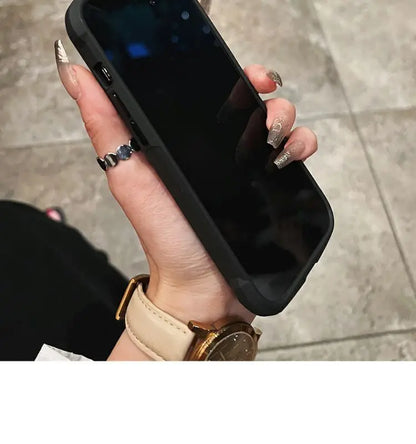 Luxury Rugged Heavy Duty Shockproof Case For iPhone 16 15 14 13 12 11 Pro Max 16Plus Silicone Bumper Transparent Hard Back Cover