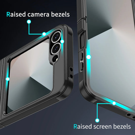 Luxuriöse Original Offizielle Schlanke Matte Schutz Handyhülle Samsung Galaxy Z Flip 7 6 5 4 Für Kabelloses Laden Stoßfeste Abdeckung