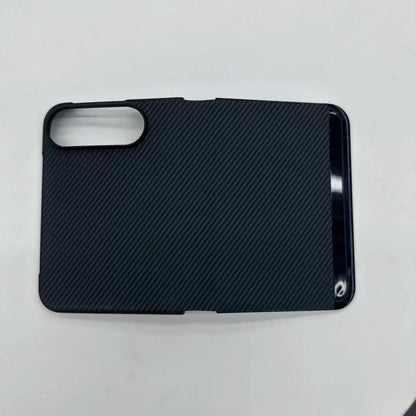 Sulada Carbon Fiber Pattern Leather Magsafe Case for iPhone Duo New Arrival Business Window View Flip Cover