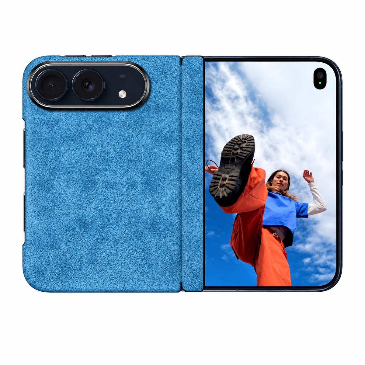 For iPhone Duo 100% Real ALCANTARA Magnetic Case With MagSafe Supercar Same Suede Luxury Leather Cover For iPhone Duo