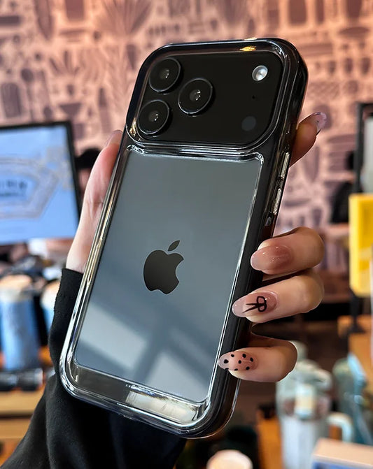 Luxus Klare Harte Acryl Handyhülle Für iPhone 17 Air 16 15 14 13 12 11 Pro Max XS XR X Plus Weiche Stoßfeste Bumper Abdeckung