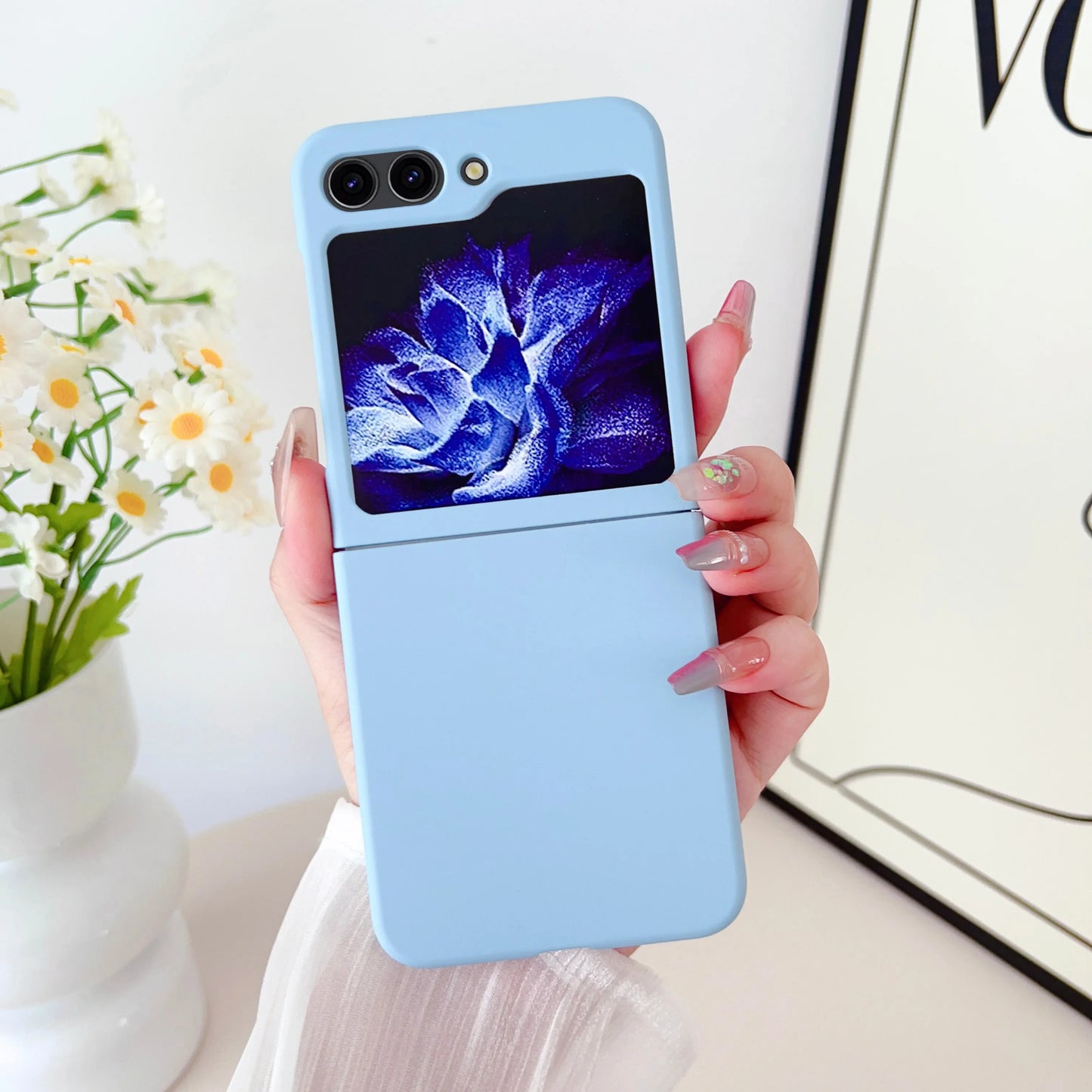 Z Flip7 Case Ultra Thin Matte Slim for Samsung Galaxy Z Flip 7 6 5 ZFlip 4 3 5G flip6 Gradient Color Hard Shockproof PC Cover