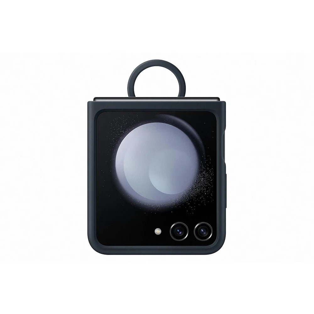 Original Liquid Silicone Ring Case for Samsung Galaxy Z Flip5, Genuine Anti-Drop  Anti-Slip Protective Cover for Foldable Phone