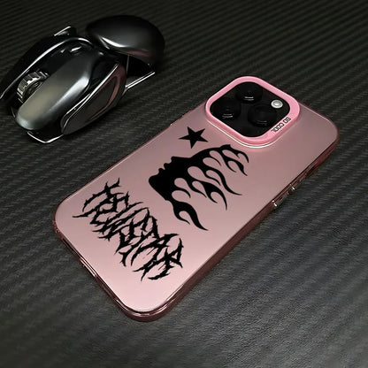Fashion Graffiti Phone Case For iPhone 17 17e 16e 16 15 14 13 12 11 Pro Max Air Plus H-H-HellstarS-Anti Fall Matte Back Cover